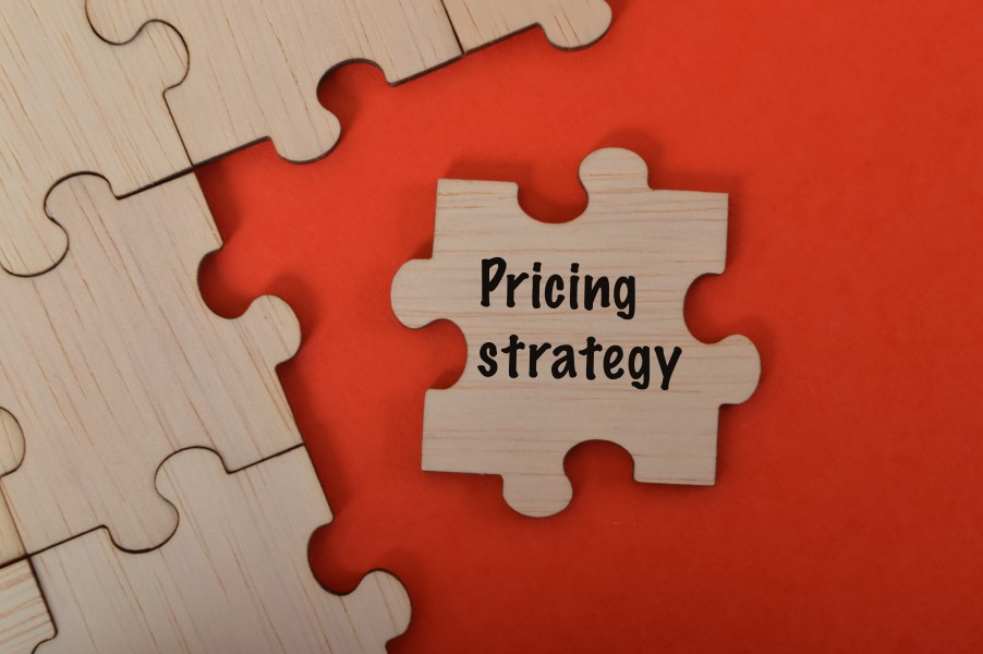 Pricing Strategy Words Letters Puzzle Red Set Prices Costs