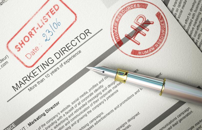 Short Listed Marketing Director Job Application Resume Hiring Recruiting Process Flow