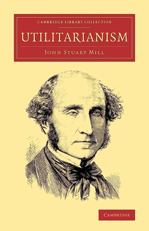 Utilitarianism by John Stuart Mill Book Cover
