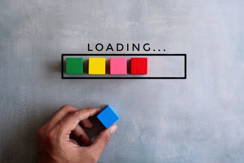 Website Loading Speed Cubes Colors Fast Websites