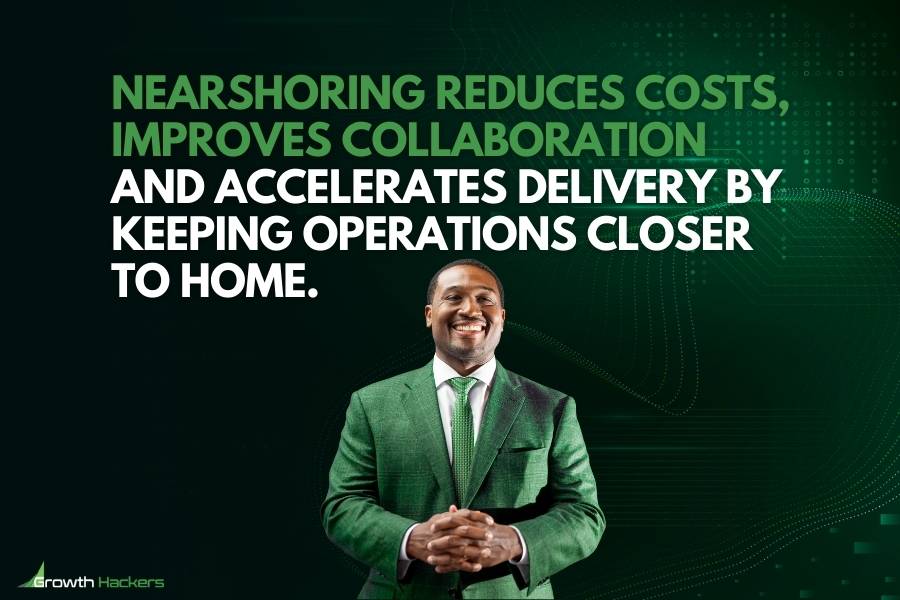 Nearshoring reduces costs improves collaboration and accelerates delivery by keeping operations closer to home