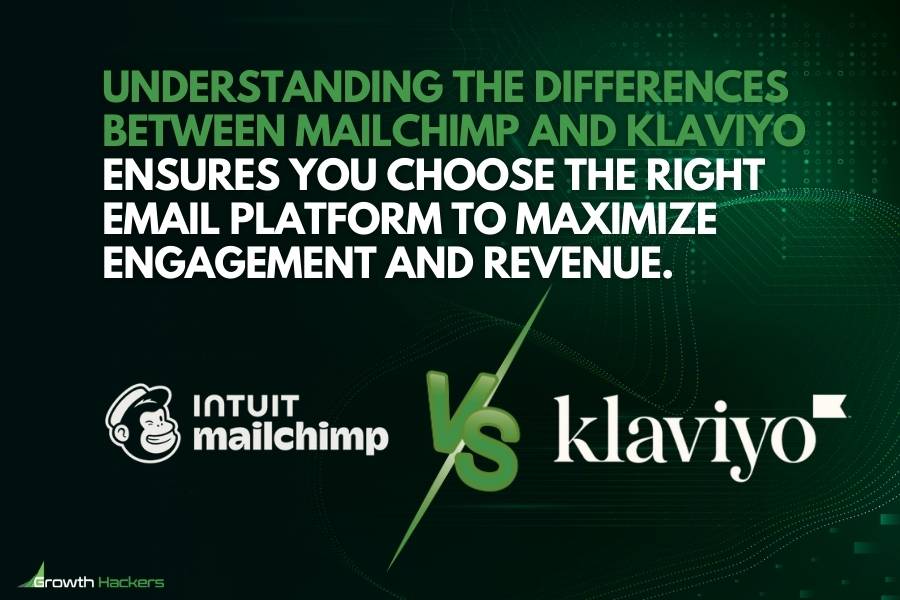 Understanding the differences between MailChimp and Klaviyo ensures you choose the right email platform to maximize engagement revenue