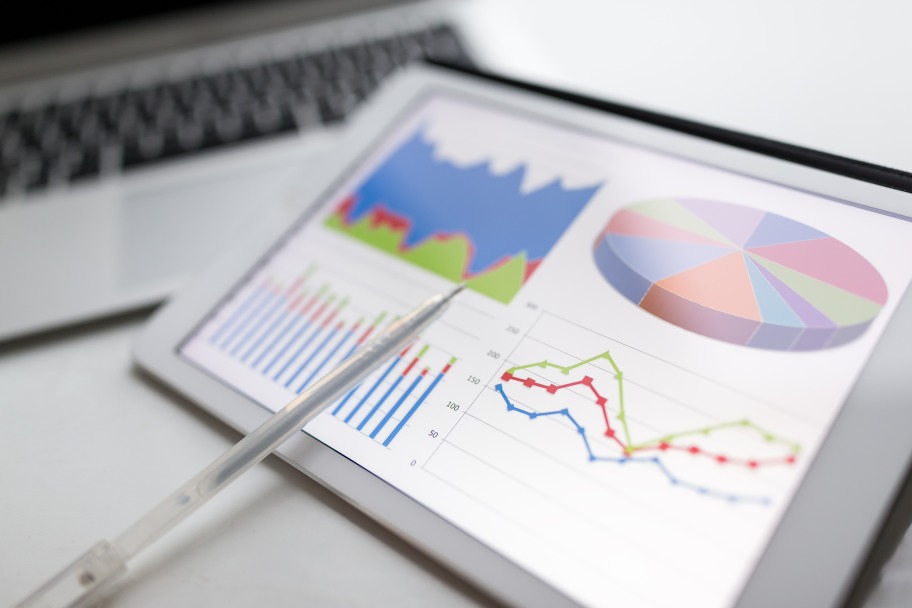 Business Data Analysis Analytics Concept Table Graphs