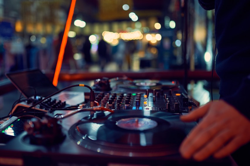 DJ Turntables Turntable Mixing Music NightClub