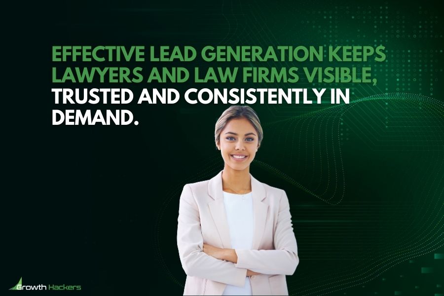Effective lead generation keeps lawyers and law firms visible trusted and consistently in demand