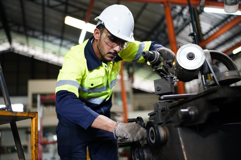 Industrial Factory Worker Male Man Industry Factories Manufacturing Production