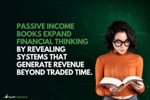Passive income books expand financial thinking by revealing systems that generate revenue beyond traded time