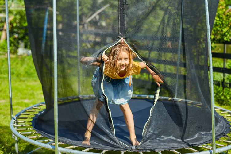 Girl Jumping Trampoline Business Diversification