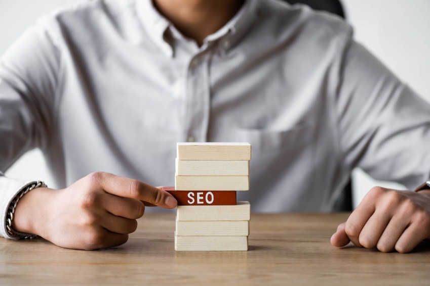 Importance of SEO Concept Jenga Search Engine Optimization