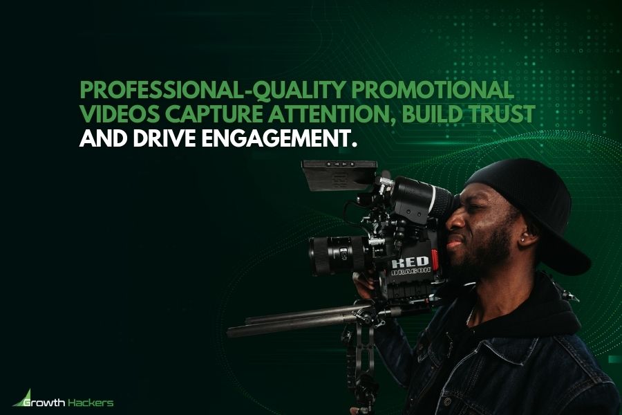 Professional-quality promotional videos capture attention build trust and drive engagement