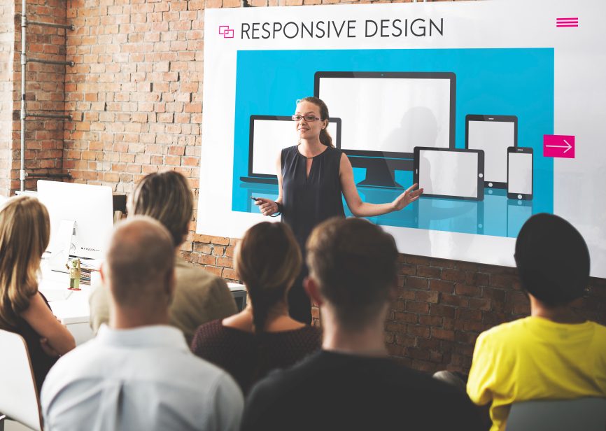 Responsive Design Presentation Event Whiteboard Website Development