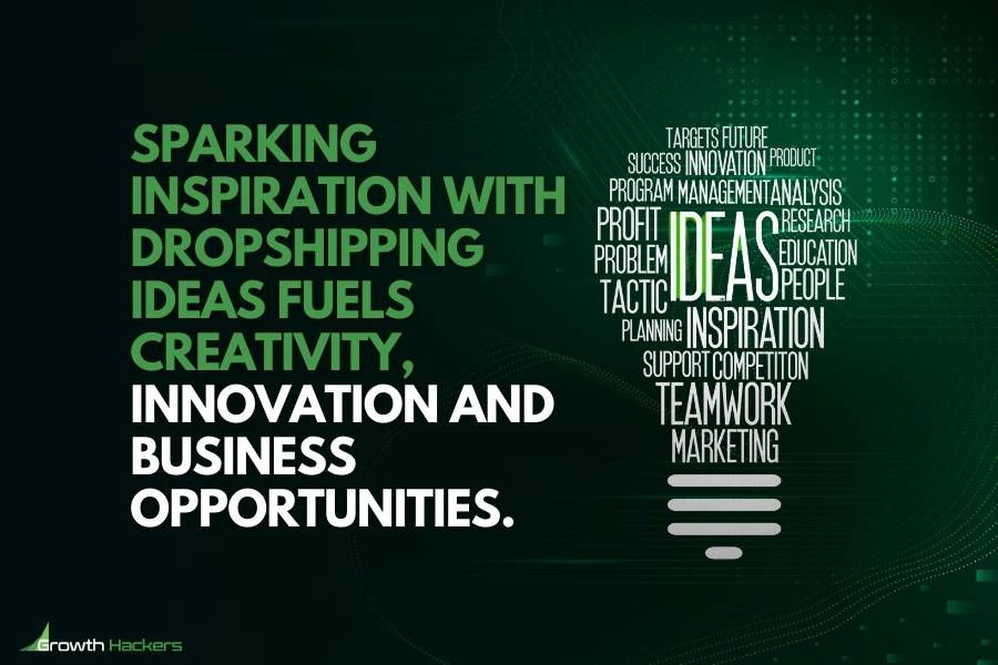 Sparking inspiration with dropshipping ideas fuels creativity innovation and business opportunities