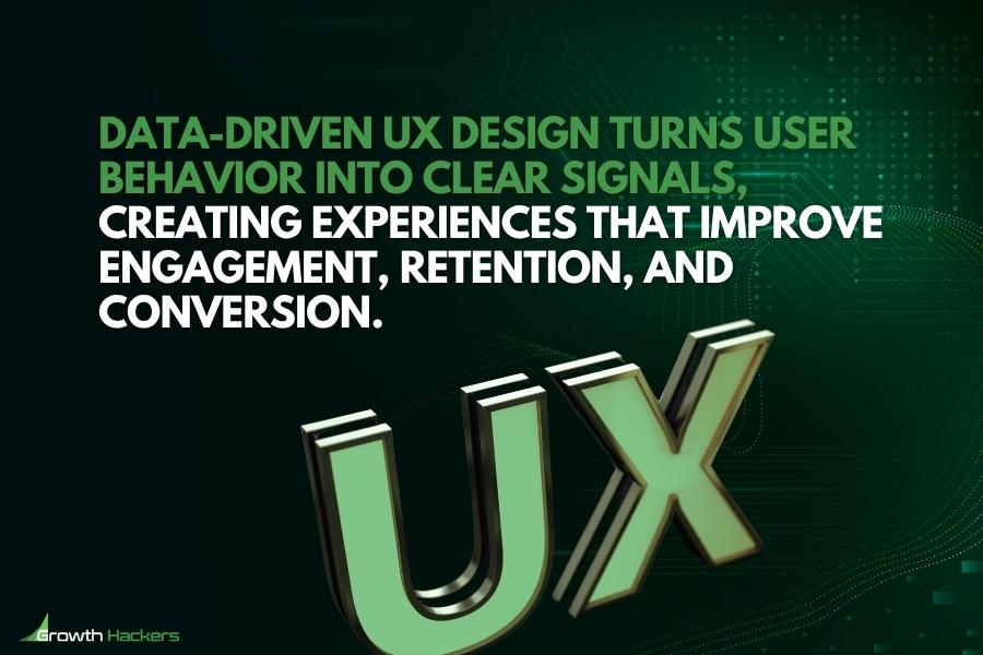 Data-driven UX design turns user behavior into clear signals creating experiences that improve engagement retention and conversion