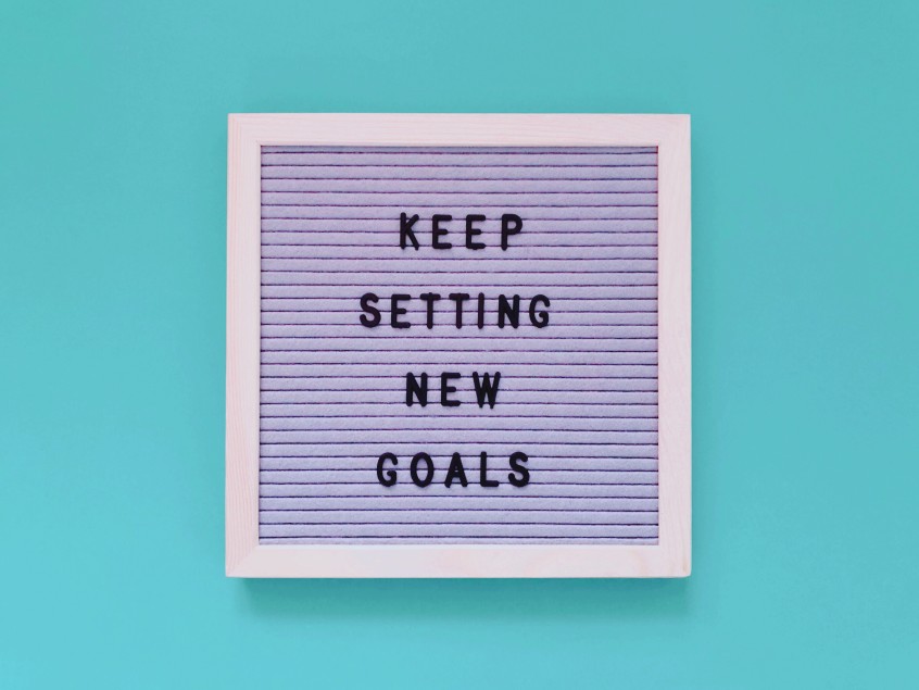 Keep Setting New Goals Words Startup Quote Entrepreneurship Founders