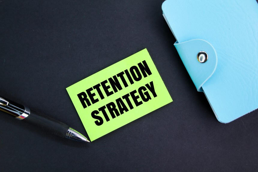 Retention Strategy Concept Post It Pen Customer Loyalty Success Satisfaction CX