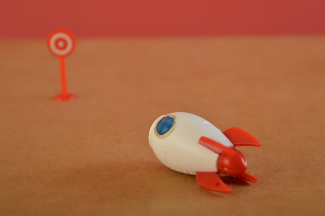 Measurable Goal Rocket Target Startup Growth Toy