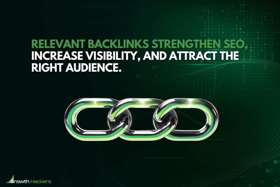 Relevant backlinks strengthen SEO increase visibility and attract the right audience
