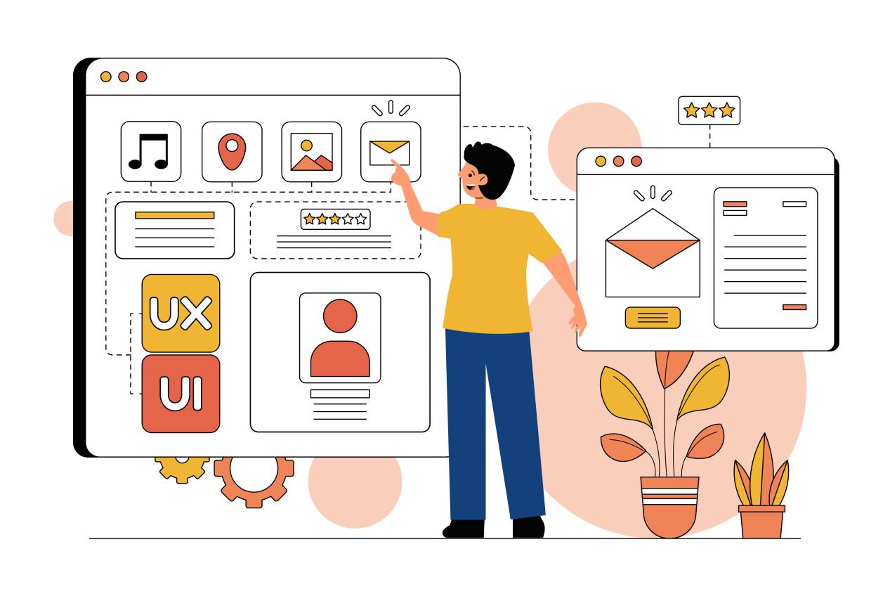 UI and User Experience are considered in web design and development