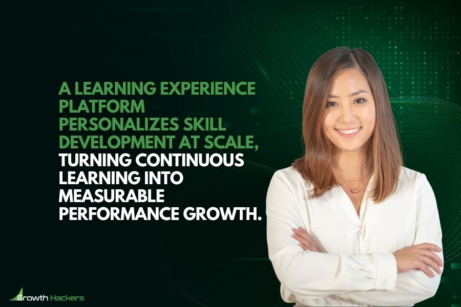 A learning experience platform personalizes skill development at scale turning continuous learning into measurable performance growth