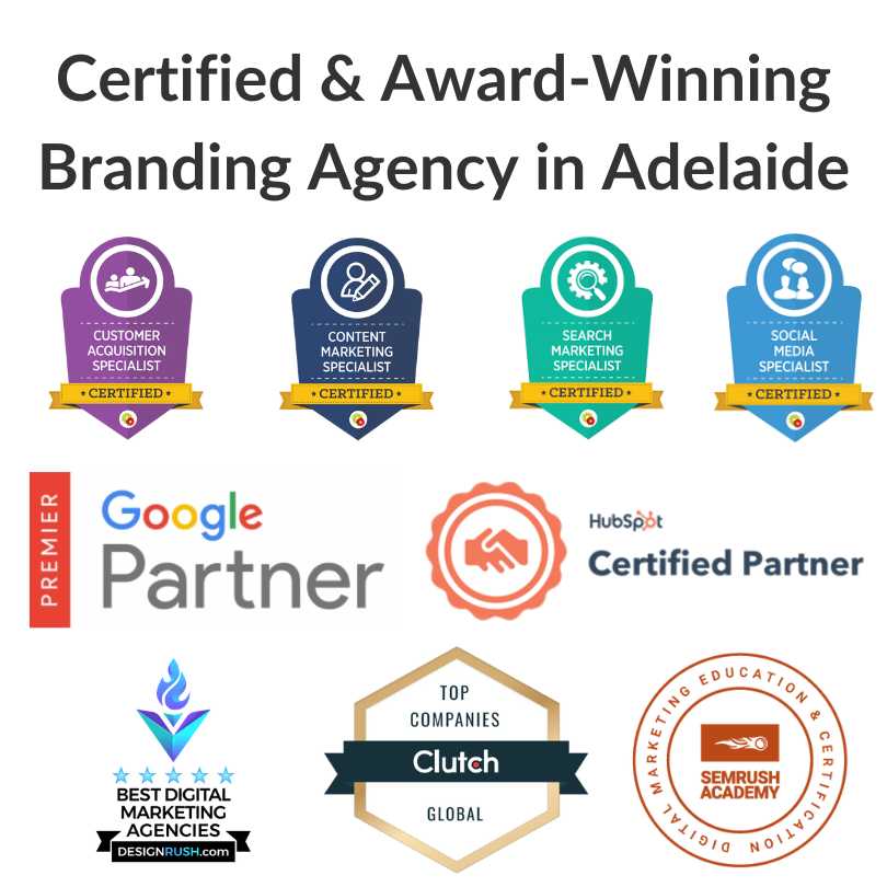 Award Winning Branding Agencies in Adelaide Australia Awards Certifications Companies Firms