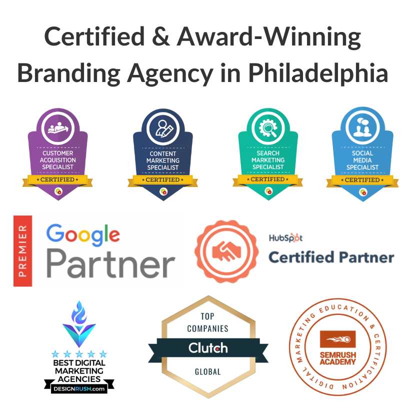 Award Winning Branding Agencies in Philadelphia Awards Certifications Companies Firms