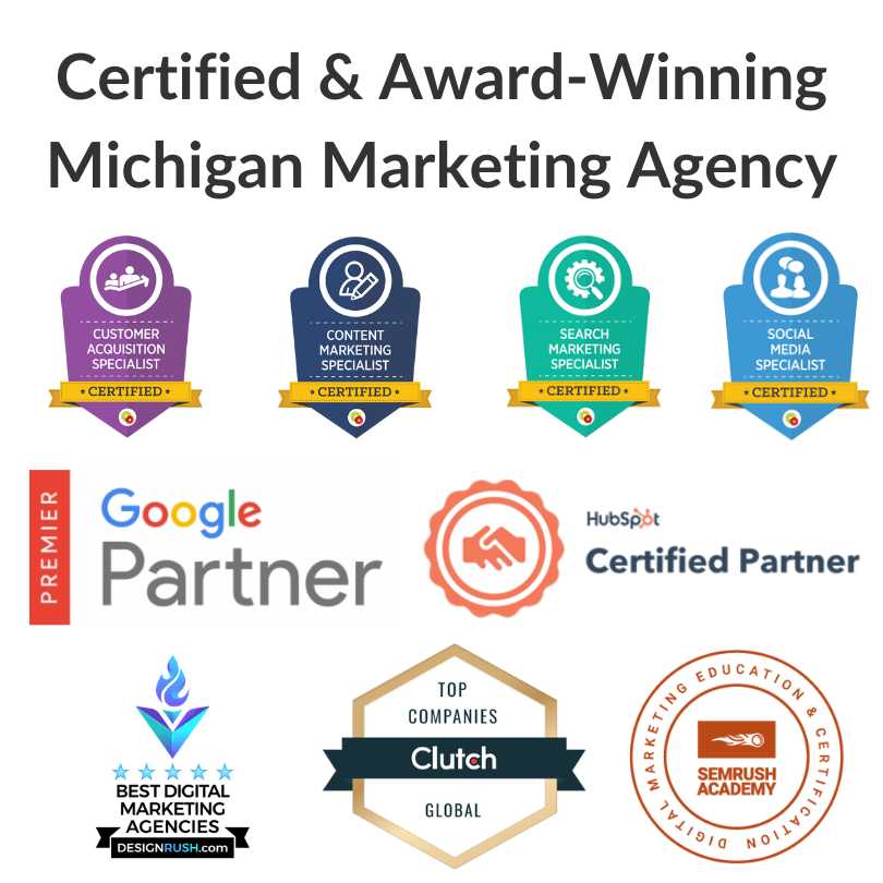 Award Winning Digital Marketing Agencies in Michigan Awards Certifications Companies Firms