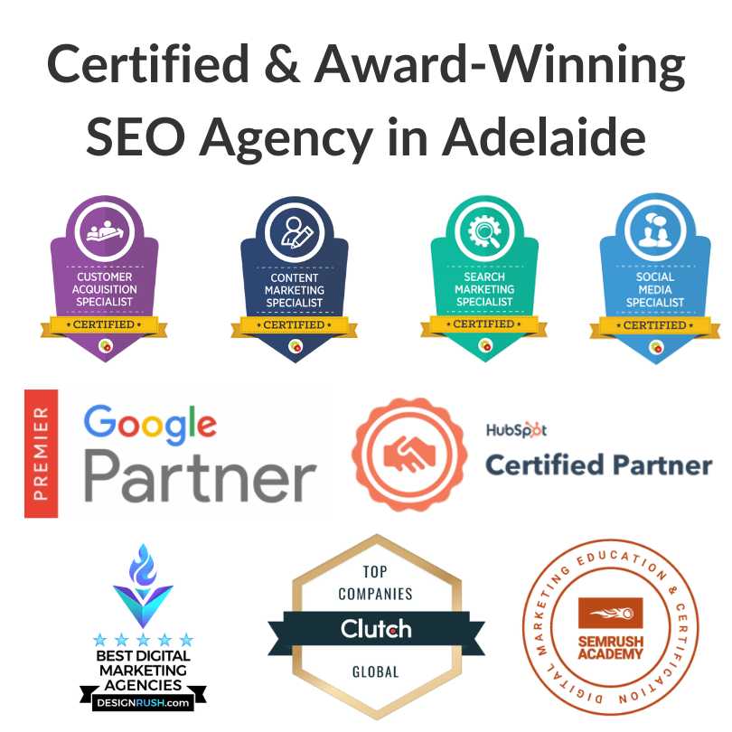 Award Winning SEO Agencies in Adelaide Awards Certifications Digital Companies Firms