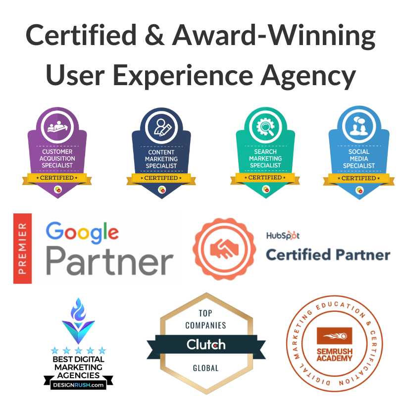 Award Winning UI UX Design Agency Awards Certifications Agencies Companies Firms