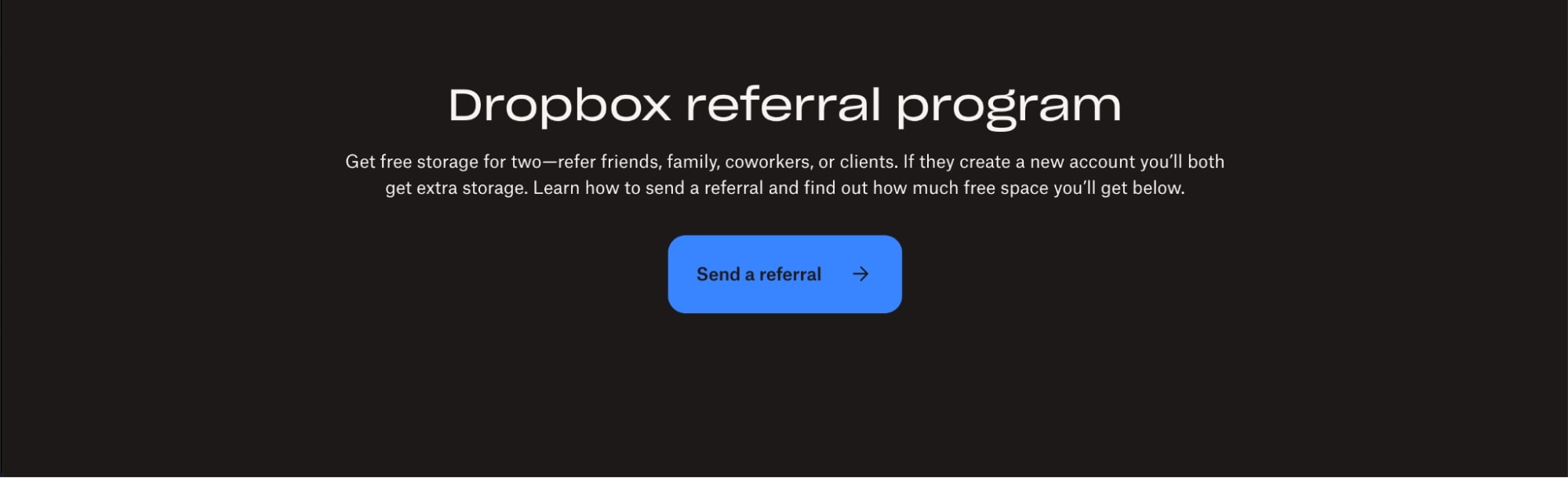 DropBox Referral Program Marketing Refer Invite