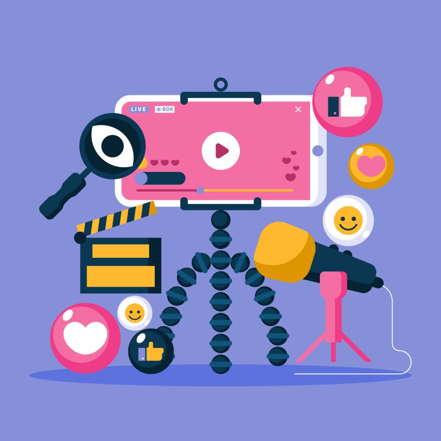 Utilize Power Video Marketing Creation Production Illustration