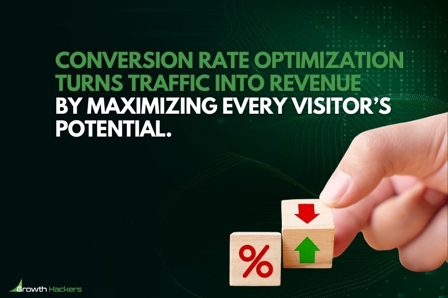 Conversion rate optimization turns traffic into revenue by maximizing every visitor’s potential