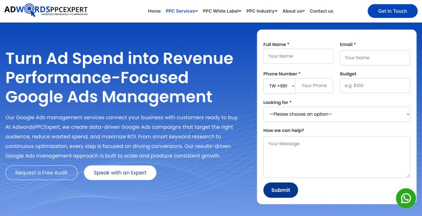 AdWordsPPCExpert Performance Focused Google Ads Management Company