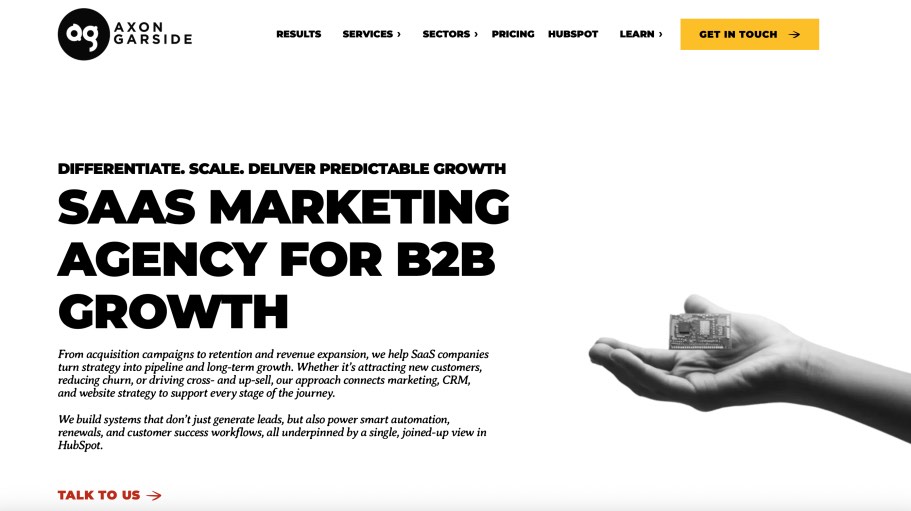 Axon Garside Best Digital Marketing Agency for B2B SaaS Companies