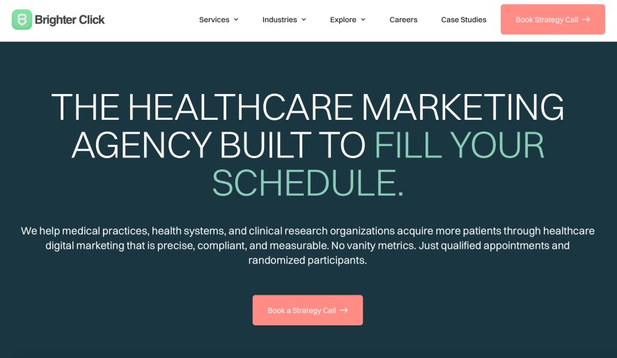 Brighter Click Best Medical Device Marketing Agency Healthcare Equipment