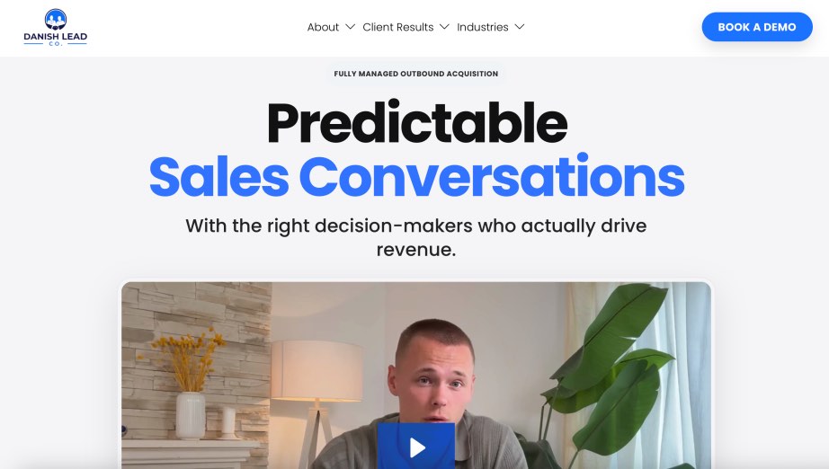 Danish Lead Predictable Outbound Marketing Services Agency for Sales Conversations