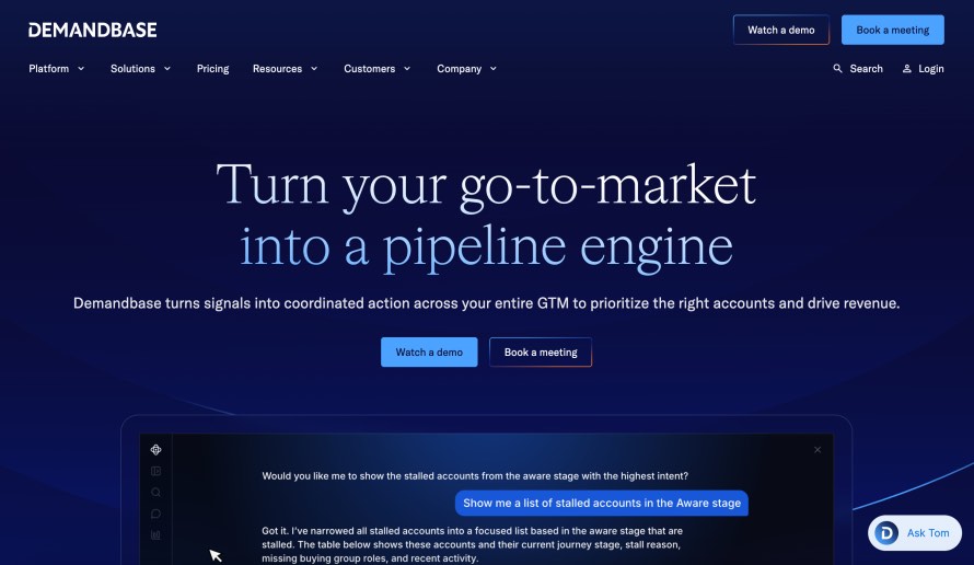 Demandbase Best ABM Platform GTM Services Agency B2B Firms