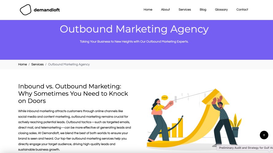 Demandloft Best Outbound Marketing Agency Top B2B Outreach Agencies Services