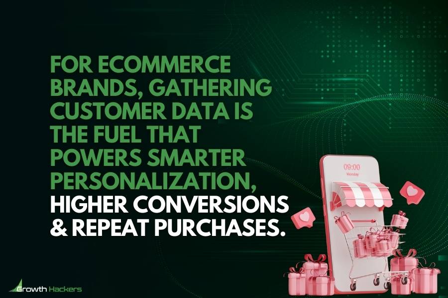 For eCommerce brands gathering customer data is the fuel that powers smarter personalization higher conversions repeat purchases