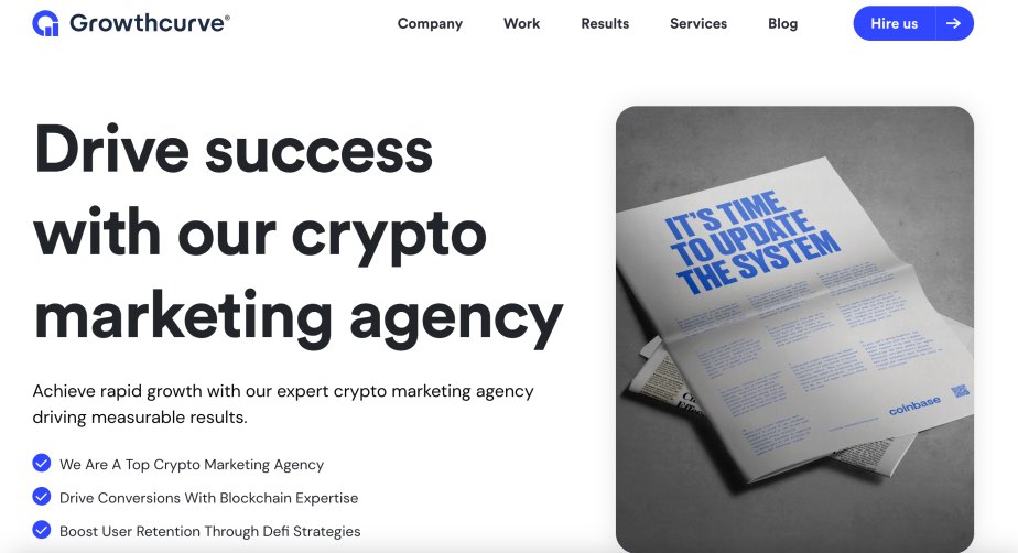 Growthcurve Best Crypto Marketing Agency Top Digital Services for Cryptocurrency Projects