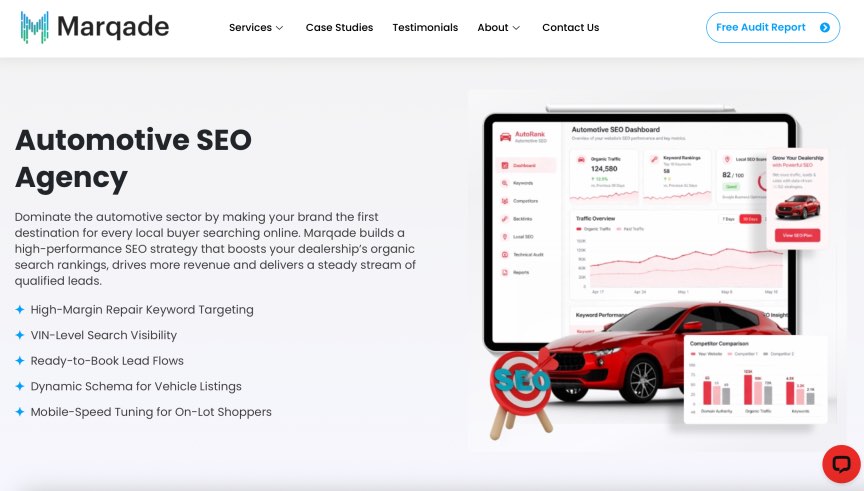 Marqade Best Automotive SEO Agency Car Brands Dealerships Vehicles