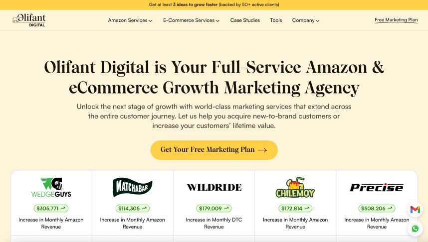 Olifant Digital Full-Service Amazon and eCommerce Growth Marketing Agency