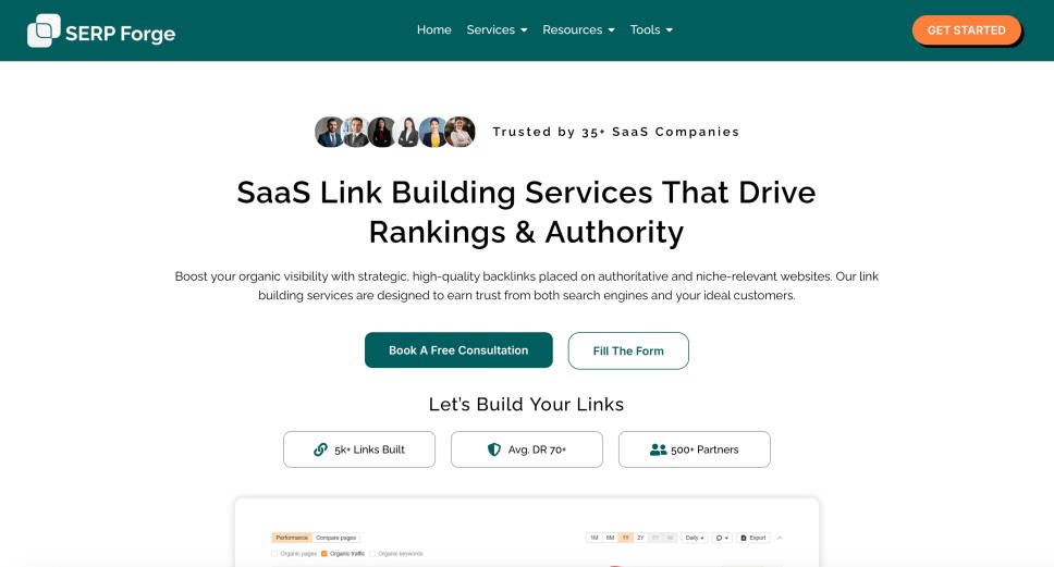 SERP Forge Best SaaS Link Building Agency