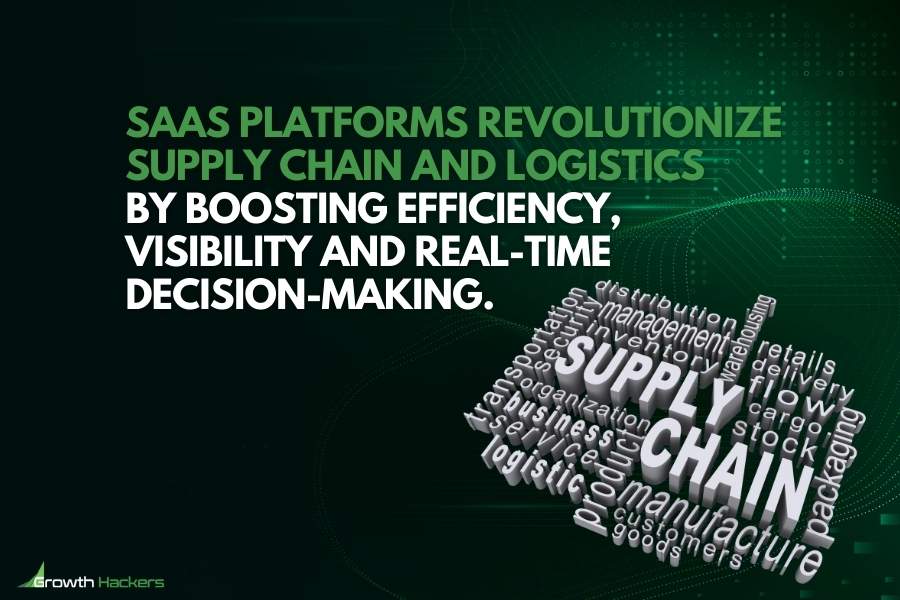 SaaS platforms revolutionize supply chain and logistics by boosting efficiency visibility and real-time decision-making