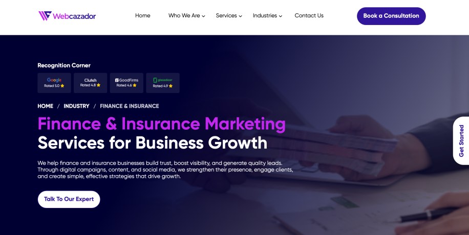 Webcazador Digital Solutions Best Insurance Marketing Agency Services