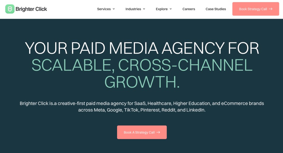 Brighter Click Best Paid Media Agency For Scalable Cross Channel Growth