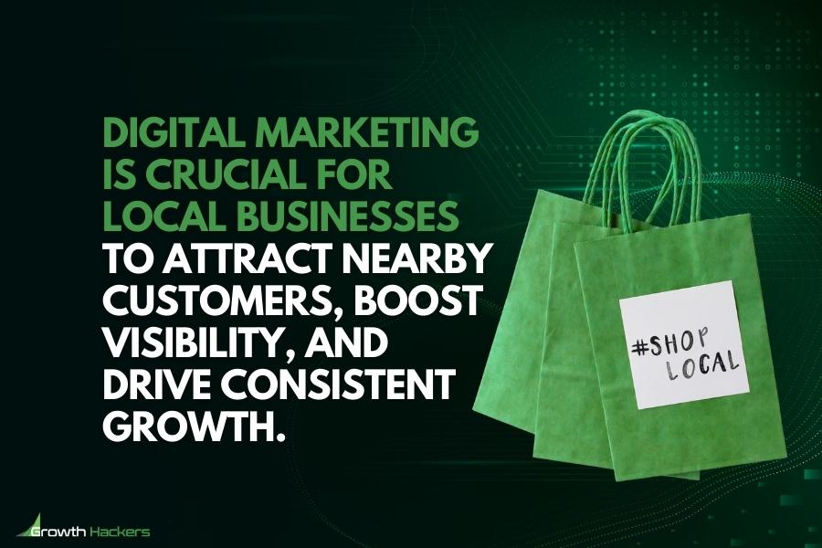 Digital marketing is crucial for local businesses to attract nearby customers boost visibility and drive consistent growth