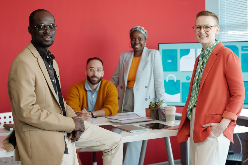 Cross Department Collaboration Project Management Diverse Team People Teamwork Creative