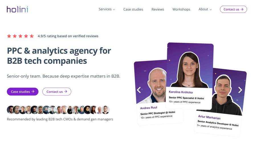 Holini Best Advertising Agency Services B2B Tech Companies