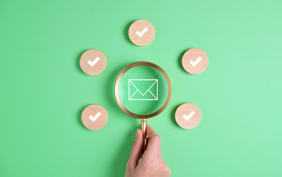 Email Testing Check Marks Approved
