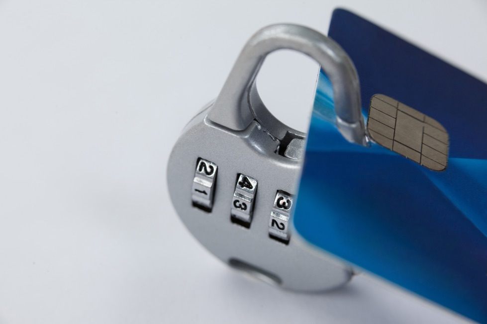 Payment Security Concept Locker Credit Card